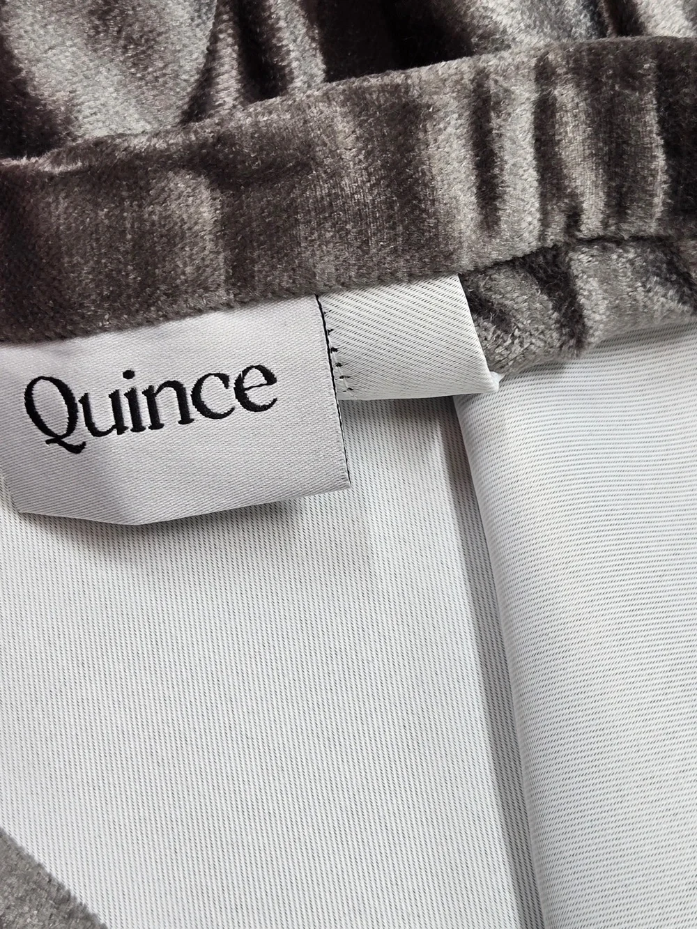 NWT QUINCE Set Of 2 48x108 Luster Velvet True Blackout Curtains Slate 8923